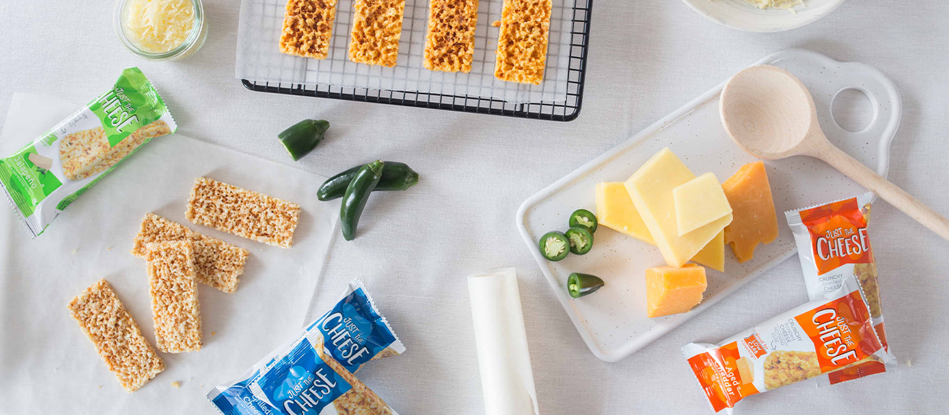 Just the Cheese Bars Cheese Crisps | High Protein Baked Keto Snack | Made  with 100% Real Cheese | Gluten Free | Low Carb Lifestyle | CHEESE & REAL